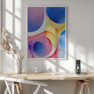 Tablou înramat „Nature Inspired Abstract Watercolor  (Day 40)” de Mauro