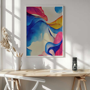 Tablou înramat „Nature Inspired Abstract Watercolor  (Day 60)” de Mauro