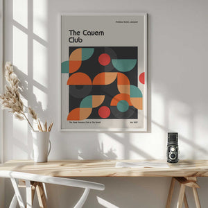 Tablou înramat „Cavern Club Design Poster” de Retrodrome