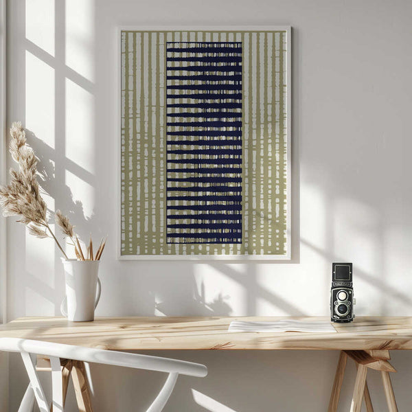 Tablou înramat „Geometric Pattern with Vertical Stripes” de Petr Strnad