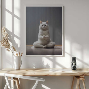 Tablou înramat „Cat yoga 7” de Justyna Jaszke