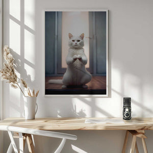 Tablou înramat „Cat yoga 9” de Justyna Jaszke