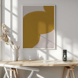 Tablou înramat „Golden Swirl Path” de THE MIUUS STUDIO