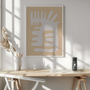 Tablou înramat „Abstract Organic Shape” de Natasha Playell