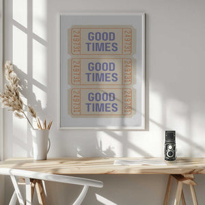 Tablou înramat „Coastal Blue Good Times” de Jolly and Dash