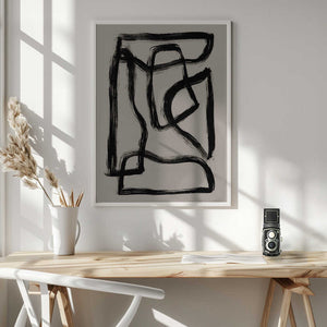 Tablou înramat „Brush Shapes 2” de Mareike Böhmer