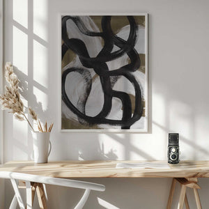 Tablou înramat „Abstract Brush Strokes 127X” de Mareike Böhmer