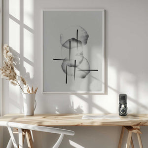 Tablou înramat „Organic circles with lines” de Imaginative