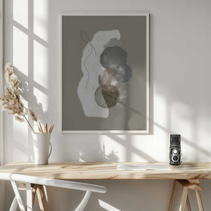 Tablou înramat „Organic shapes in earthly tones” de Imaginative