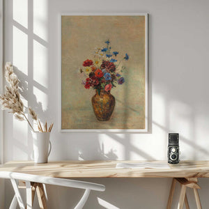 Tablou înramat „Flowers In a Vase” de Odilon Redon