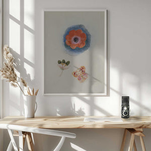 Tablou înramat „Etude de fleurs” de Odilon Redon