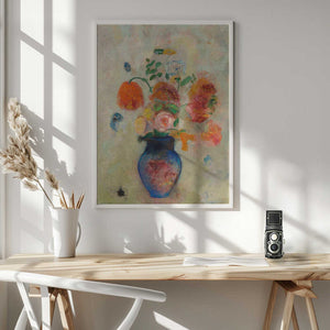 Tablou înramat „Large Vase With Flowers” de Odilon Redon