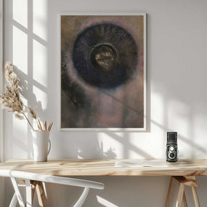 Tablou înramat „Head Within an Aureole” de Odilon Redon