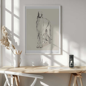 Tablou înramat „Borzoi Russian Wolfhound Pandc” de Jenny Liz Rome