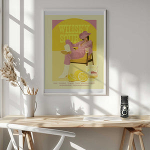 Tablou înramat „Jlr Whiskysour Pink Copy” de Jenny Liz Rome