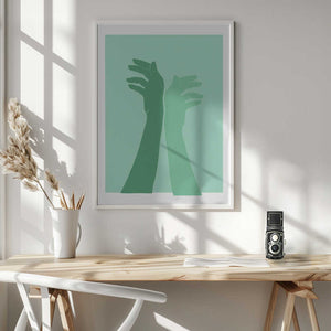 Tablou înramat „Pandc Handsingreen Copy” de Jenny Liz Rome