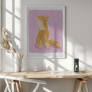 Tablou înramat „Pandc Littlefox Copy” de Jenny Liz Rome