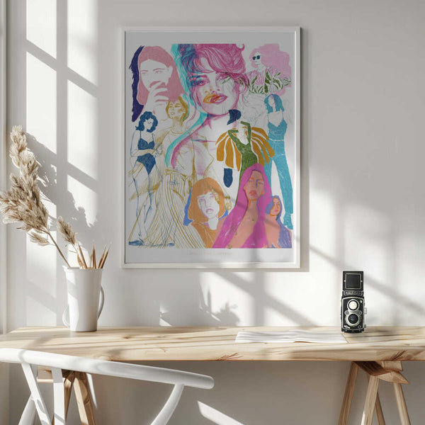 Tablou înramat „Jlr Collage1 Copy 3” de Jenny Liz Rome