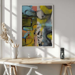 Tablou înramat „Abstract” de Poonam Choudhary