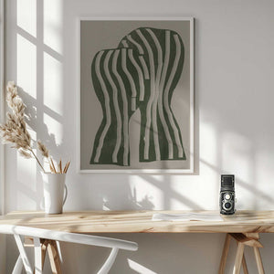 Tablou înramat „Curved Stripes” de THE MIUUS STUDIO