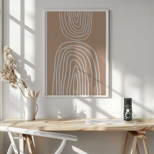 Tablou înramat „Earthy Layers Harmony” de THE MIUUS STUDIO