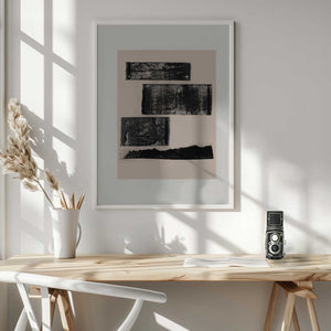 Tablou înramat „Textured Layers” de THE MIUUS STUDIO