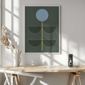 Tablou înramat „Flower Geometrics 09” de The Printable Studio