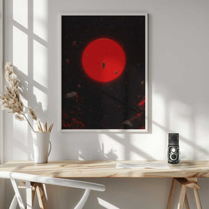 Tablou înramat „Red Moon” de Taudalpoi