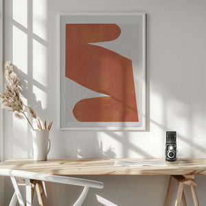 Tablou înramat „Orange Silhouette” de THE MIUUS STUDIO