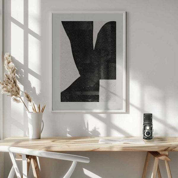 Tablou înramat „Dark Silhouette Form” de THE MIUUS STUDIO