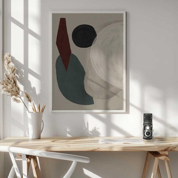 Tablou înramat „Geometric Harmony” de Treechild