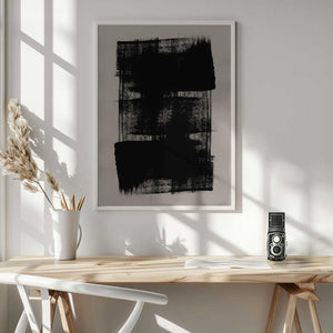Tablou înramat „Abstract Brush Strokes 180Y” de Mareike Böhmer