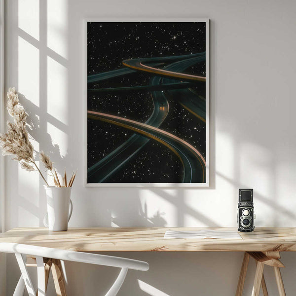 Tablou înramat „Driving Alone Thinking of You” de Taudalpoi