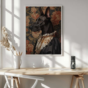 Tablou înramat „The Elegant Great Dane” de SHANDU