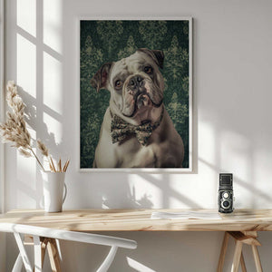 Tablou înramat „The Gentleman Bulldog” de SHANDU