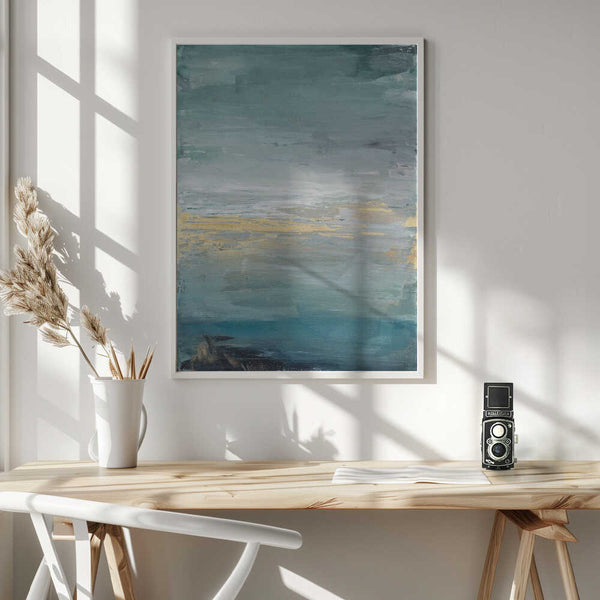 Tablou înramat „A Serene Seascape” de Julia Contacessi