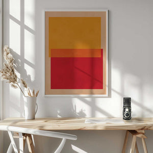 Tablou înramat „Bold Color Blocks” de Vitor Costa