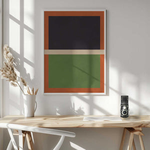 Tablou înramat „Bold Geometric Blocks” de Vitor Costa