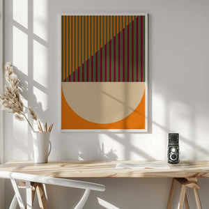 Tablou înramat „Geometric Spring Summer” de Nilesh Kulkarni