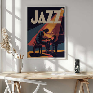 Tablou înramat „Jazz Pianist” de Andreas Magnusson