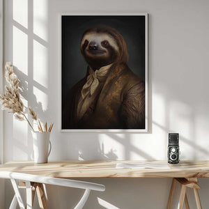 Tablou înramat „Sloth Portrait” de Andreas Magnusson