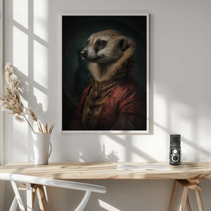 Tablou înramat „Meerkat Portrait” de Andreas Magnusson