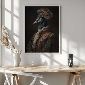 Tablou înramat „Peacock Portrait” de Andreas Magnusson