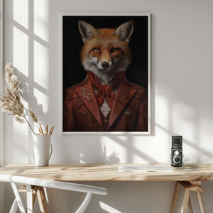 Tablou înramat „Red Fox Portrait” de Andreas Magnusson