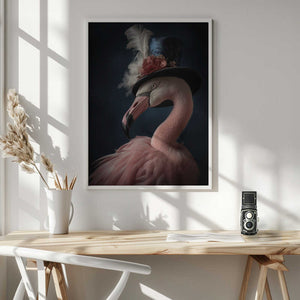 Tablou înramat „Flamingo Portrait” de Andreas Magnusson