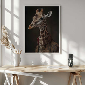 Tablou înramat „Giraffe Portrait” de Andreas Magnusson