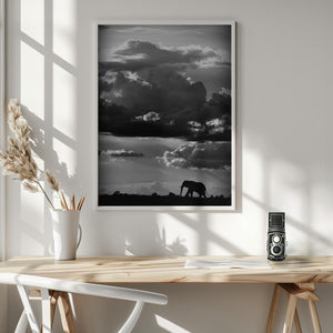 Tablou înramat „He walks under an African Sky” de WildPhotoArt