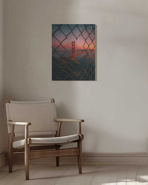 Tablou canvas „Golden Gate Caged” de David George