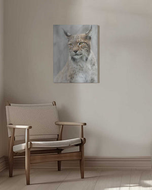 Tablou canvas „Lynx portrait in the fog” de Santiago Pascual Buye