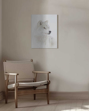 Tablou canvas „Portrait of an Arctic Wolf” de Jim Cumming
